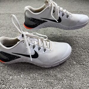 Nike Metcon 4 XD Women's 10 White Black Orange CrossFit Training Shoes